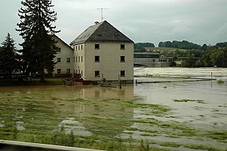 Flood scene in Regensburg