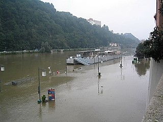 Flood scene in Passau